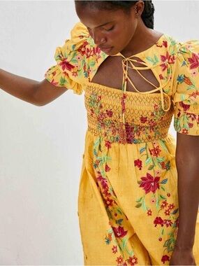 FARM Rio Floral Dream Cotton Maxi Dress Large